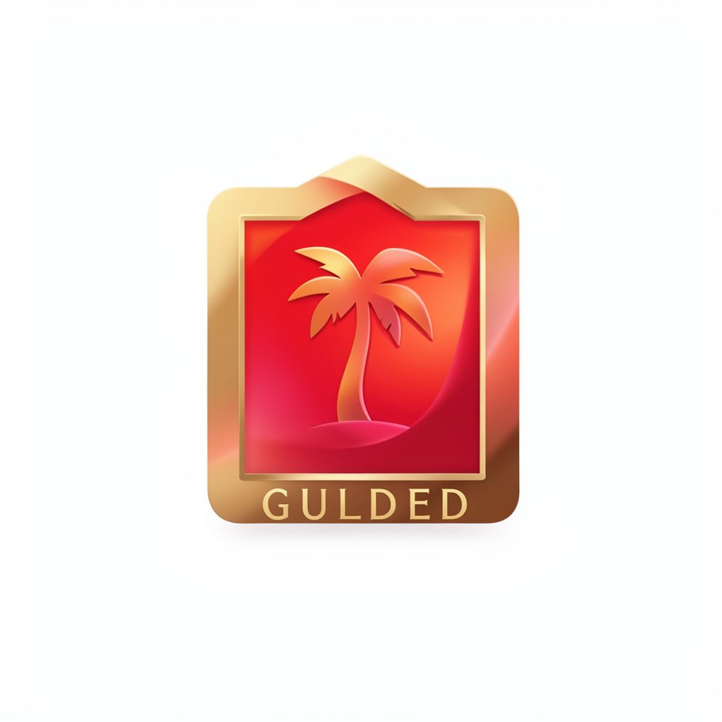 Emma Nissim Designs logo mark — a guilded frame with palm tree silhouette