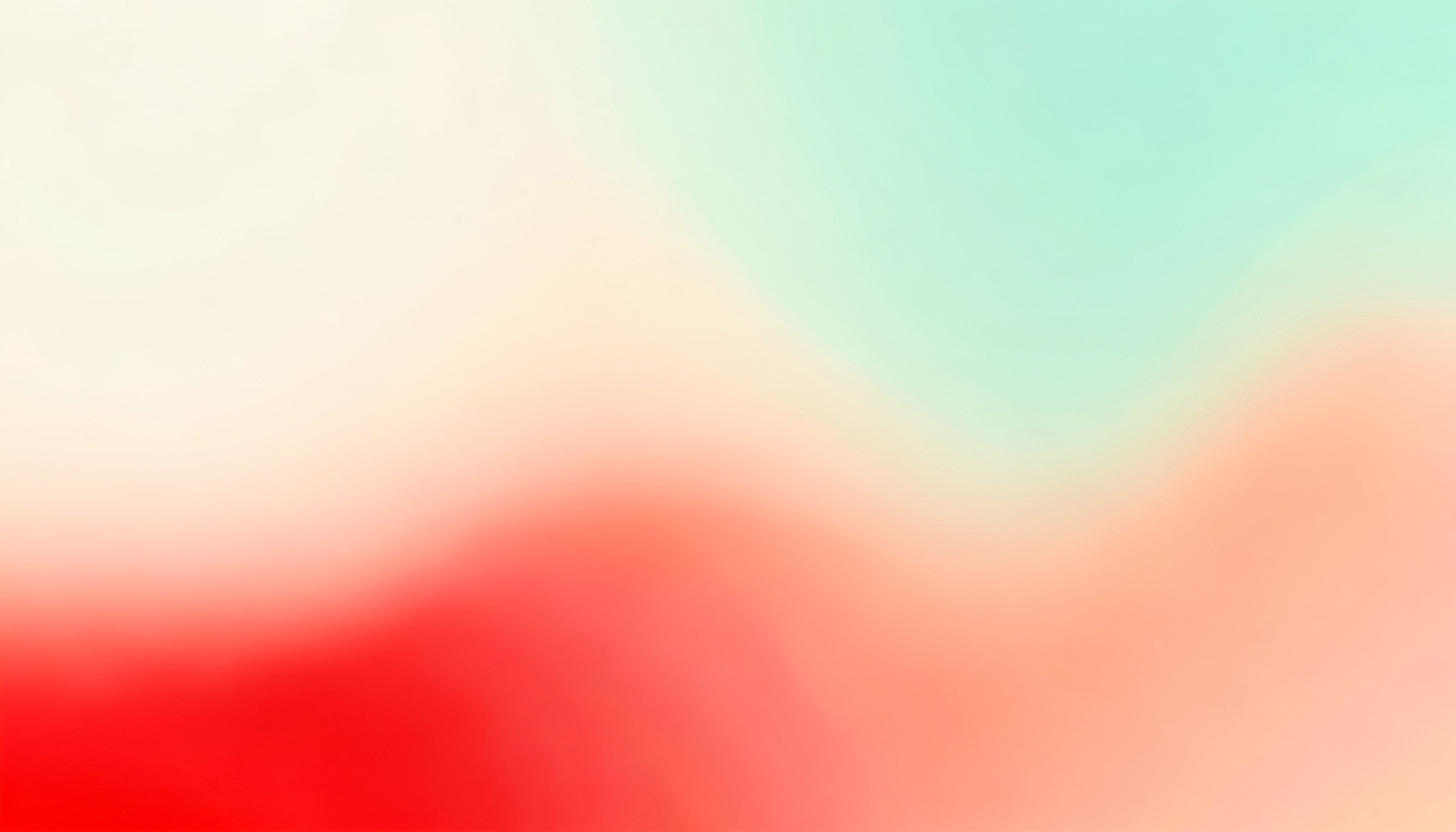 A soft abstract gradient of seafoam green melting into warm peach, evoking a calm seaside atmosphere